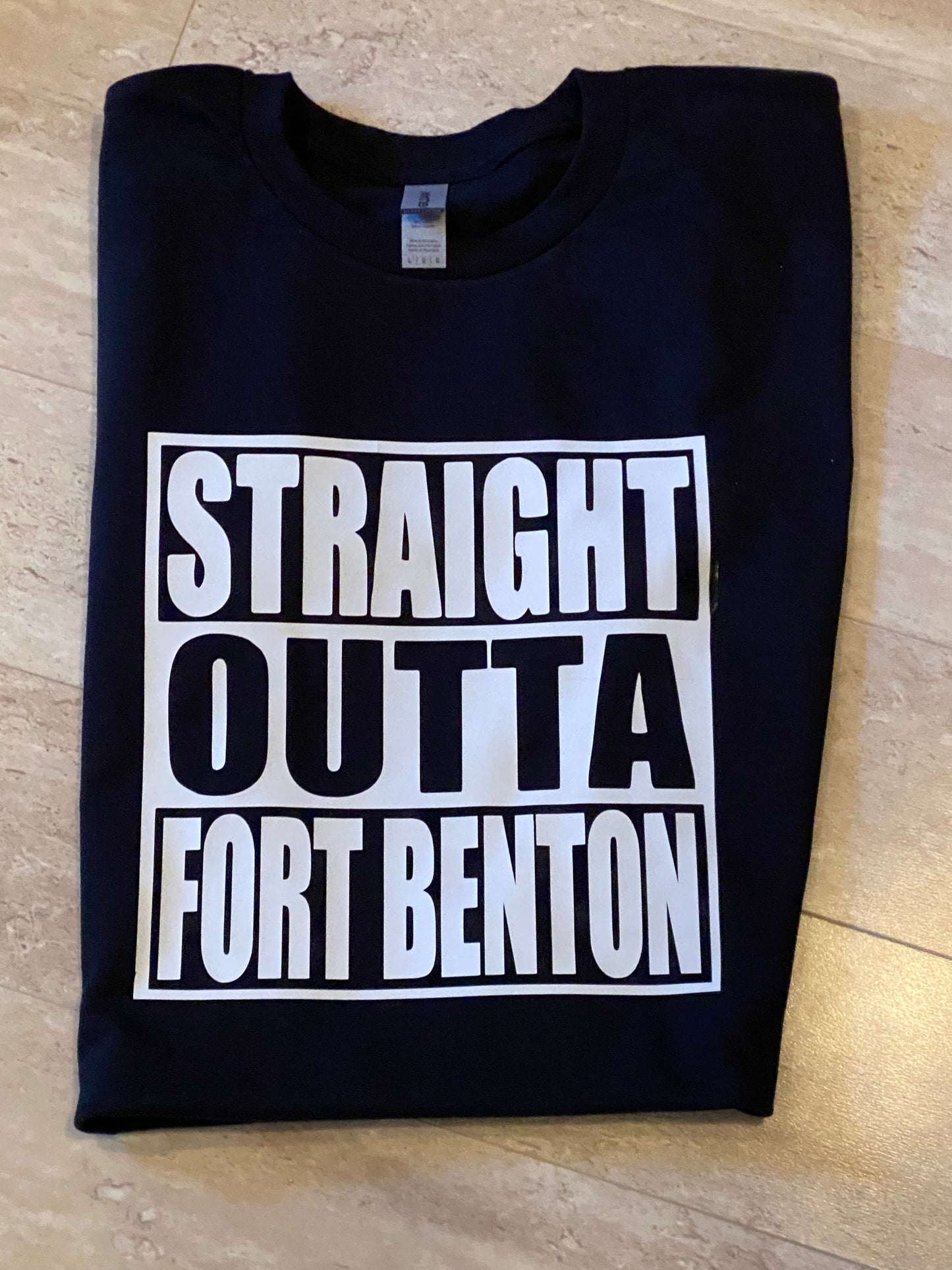 Straight Outta Great Falls (your city) Funny Montana t-shirt
