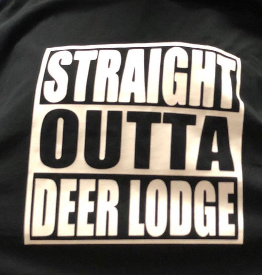 Straight Outta Great Falls (your city) Funny Montana t-shirt