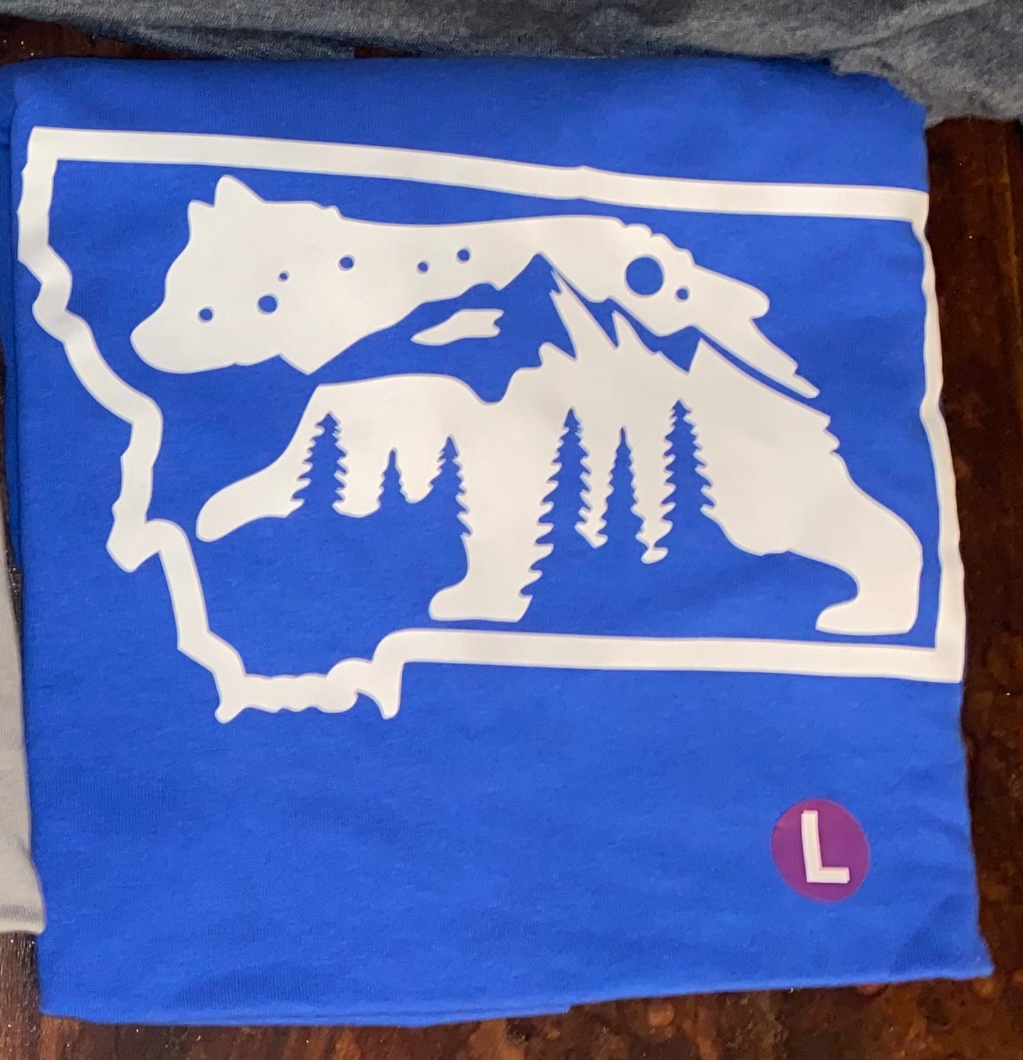 Montana Bear mountain forest scene shirt