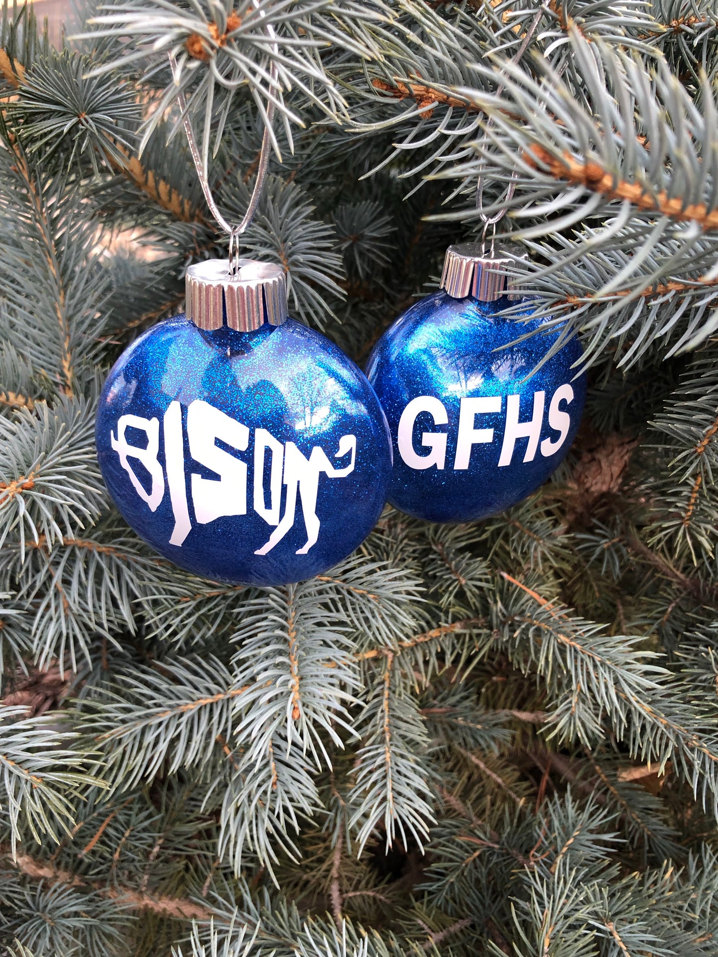 GFHS Great Falls High School Bison ornament set