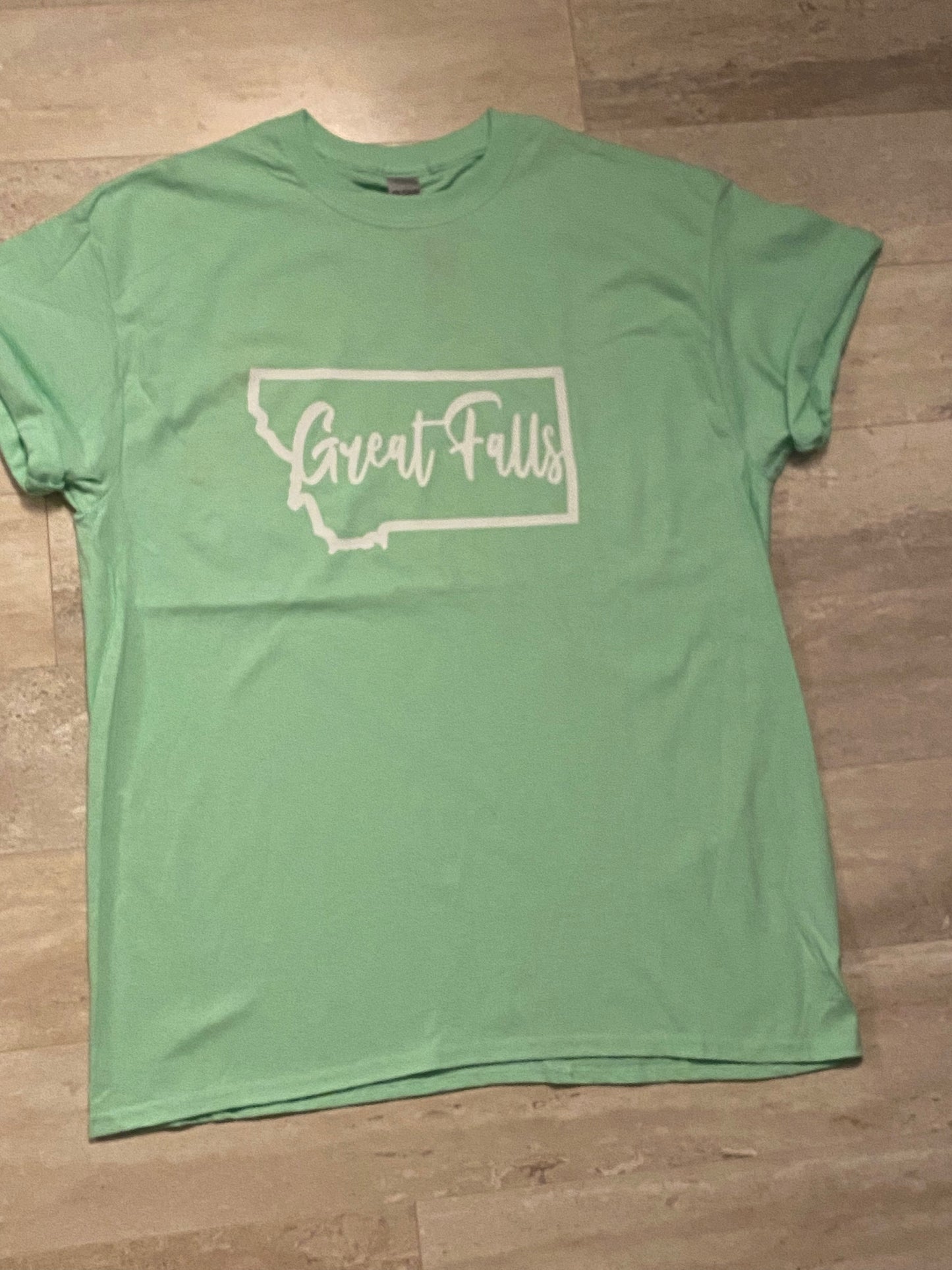 Great Falls, Montana adult T-shirt
