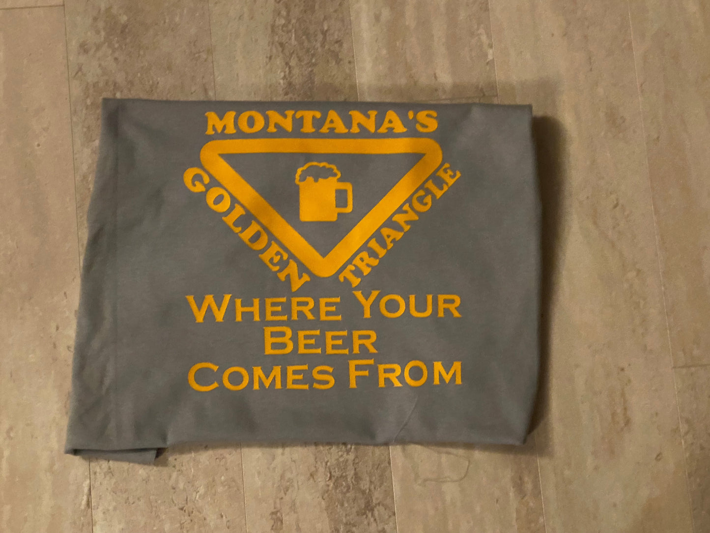 Montana’s Golden Triangle Where your beer comes from t shirt