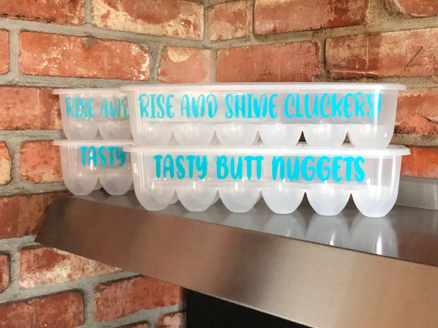Farmhouse decor Egg storage container Butt nuggets, I just got laid