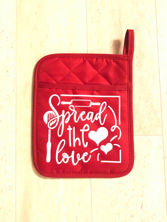 Spread the love Valentine’s Day pot holder cookie bundle