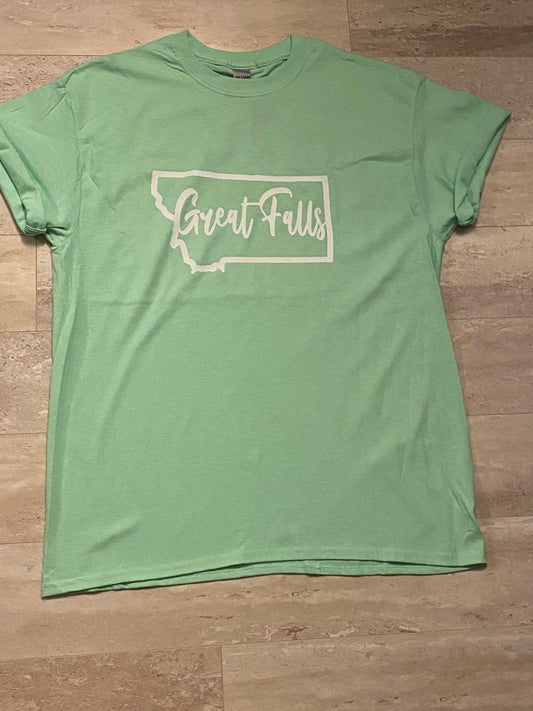 Great Falls, Montana adult T-shirt