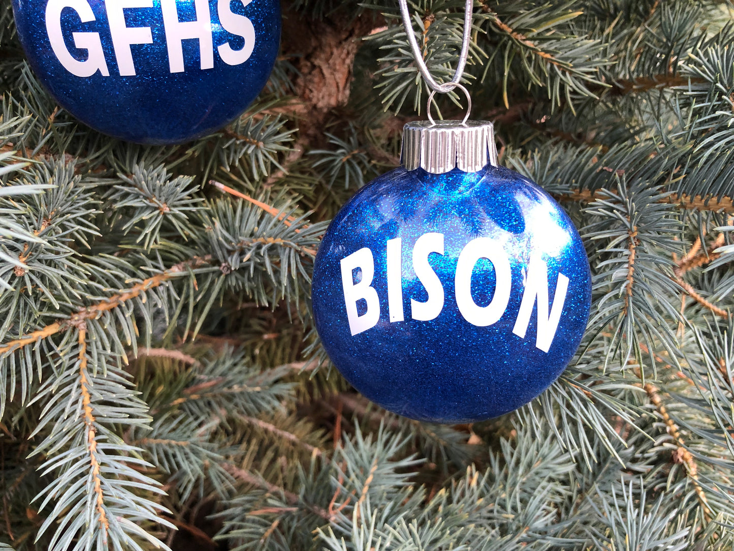 GFHS Great Falls High School Bison ornament set