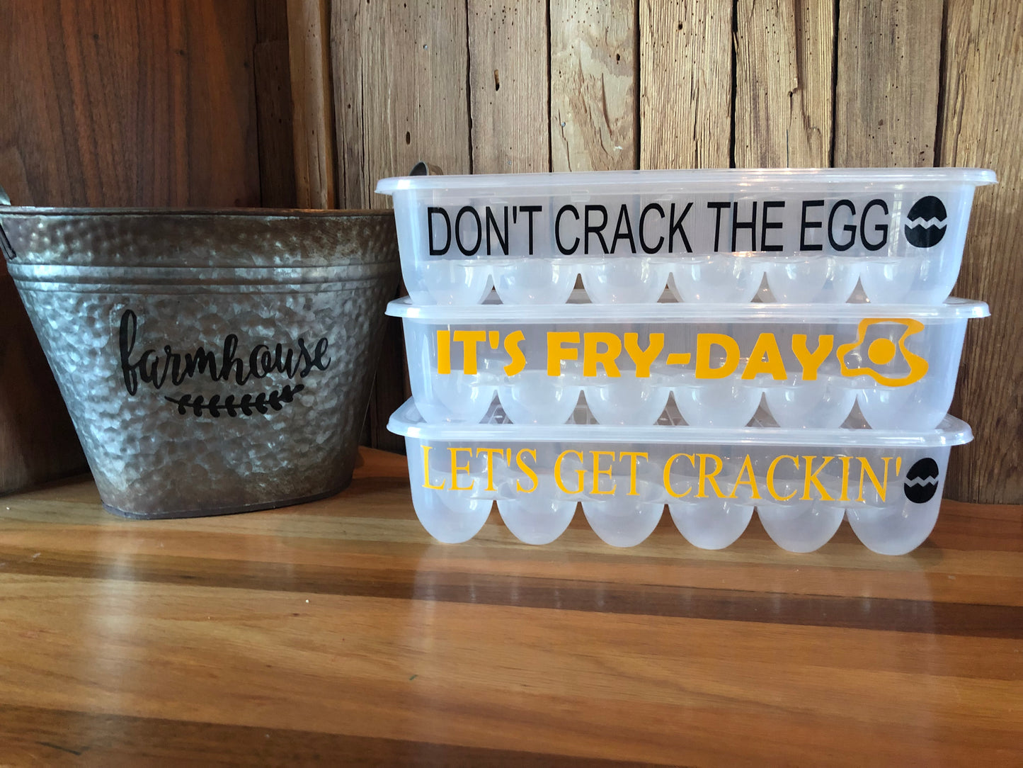 Farmhouse decor Egg storage container carton naughty Egg Puns