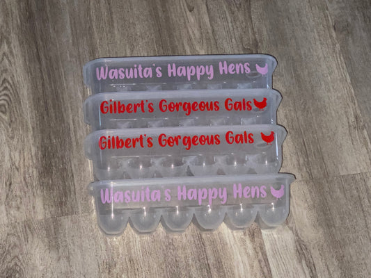 Custom personalized Egg container, carton, storage