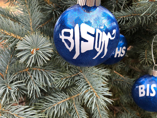 GFHS Great Falls High School Bison ornament set