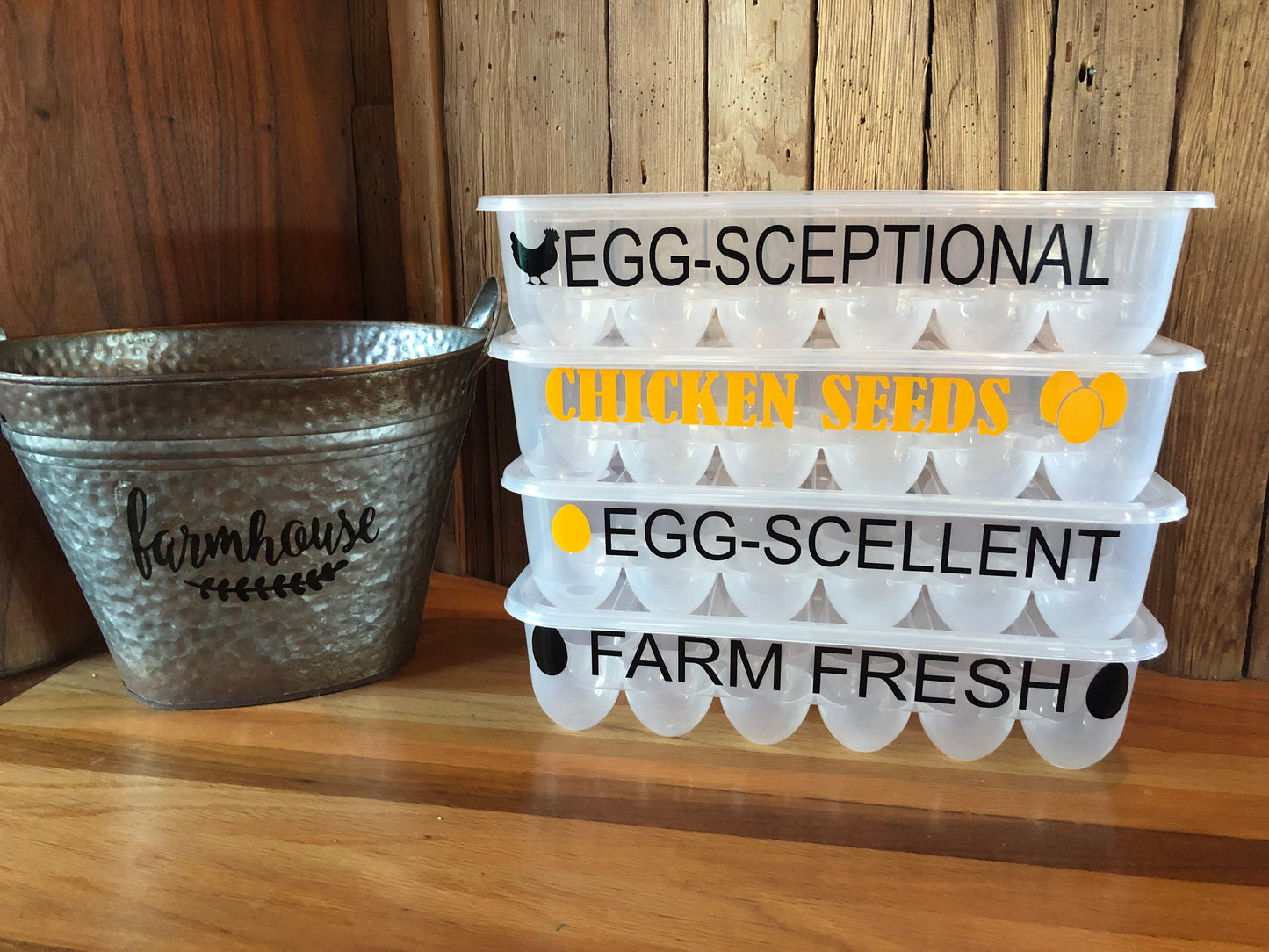 Farmhouse decor Egg storage container carton naughty Egg Puns